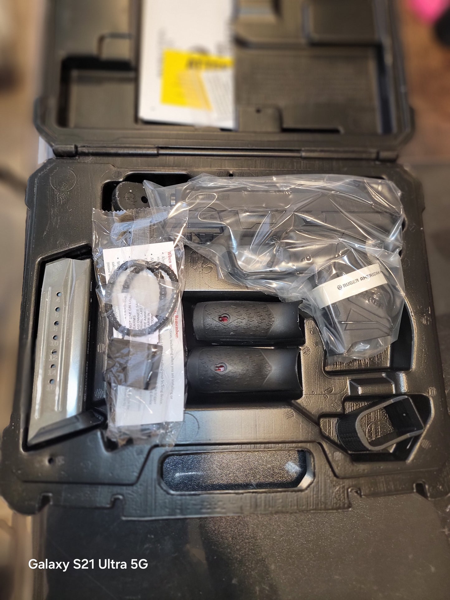 Ruger American Compact 9mm Pistol gray 12 and 17 round mags