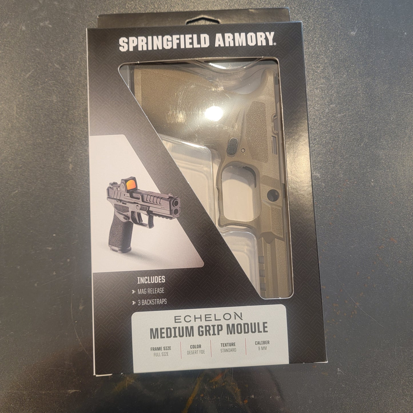 Springfield Armory Echelon 4.5" Black with FDE Grip mod 17/20rd OR