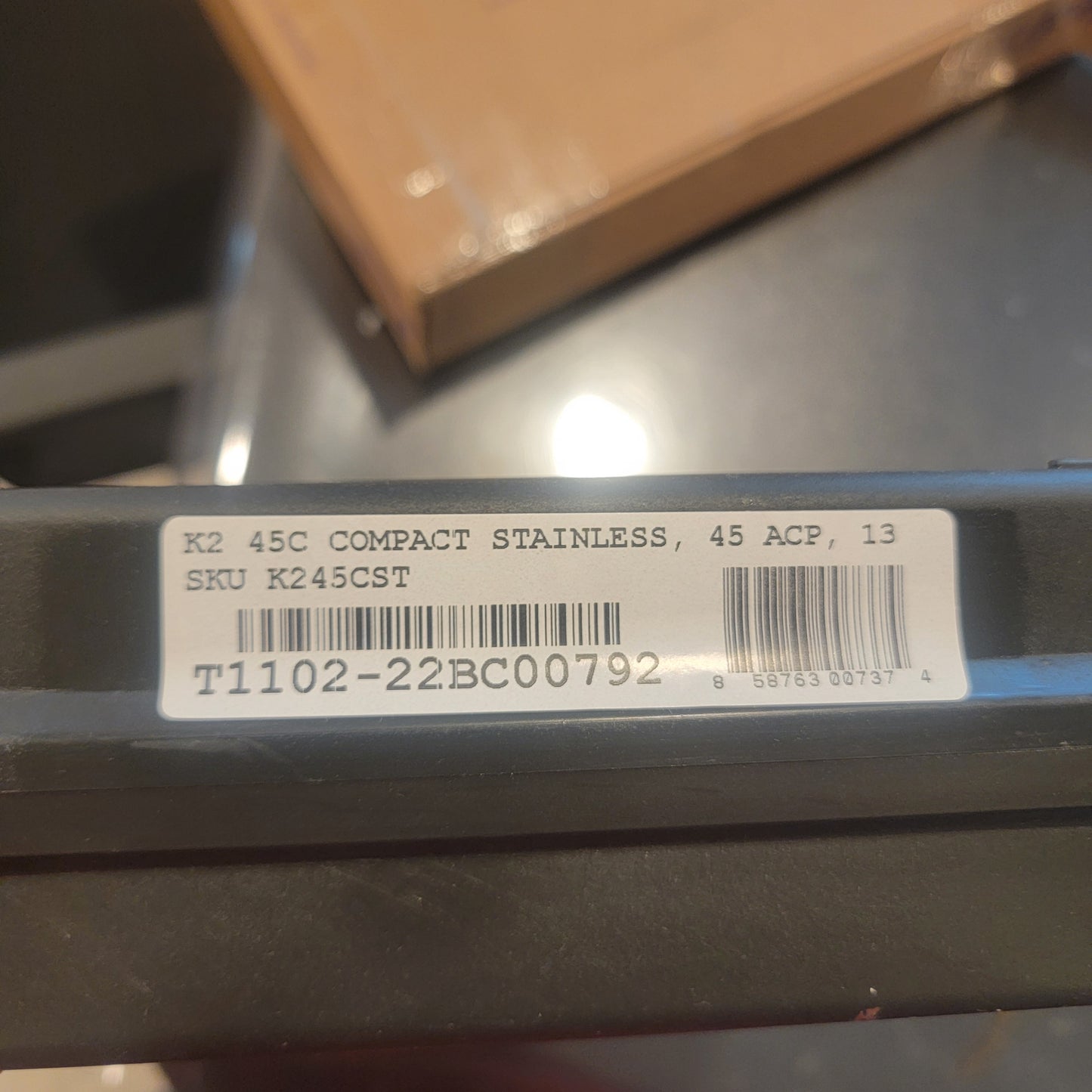 SAR USA K2 45C Compact .45 ACP Stainless K245CST Black handle