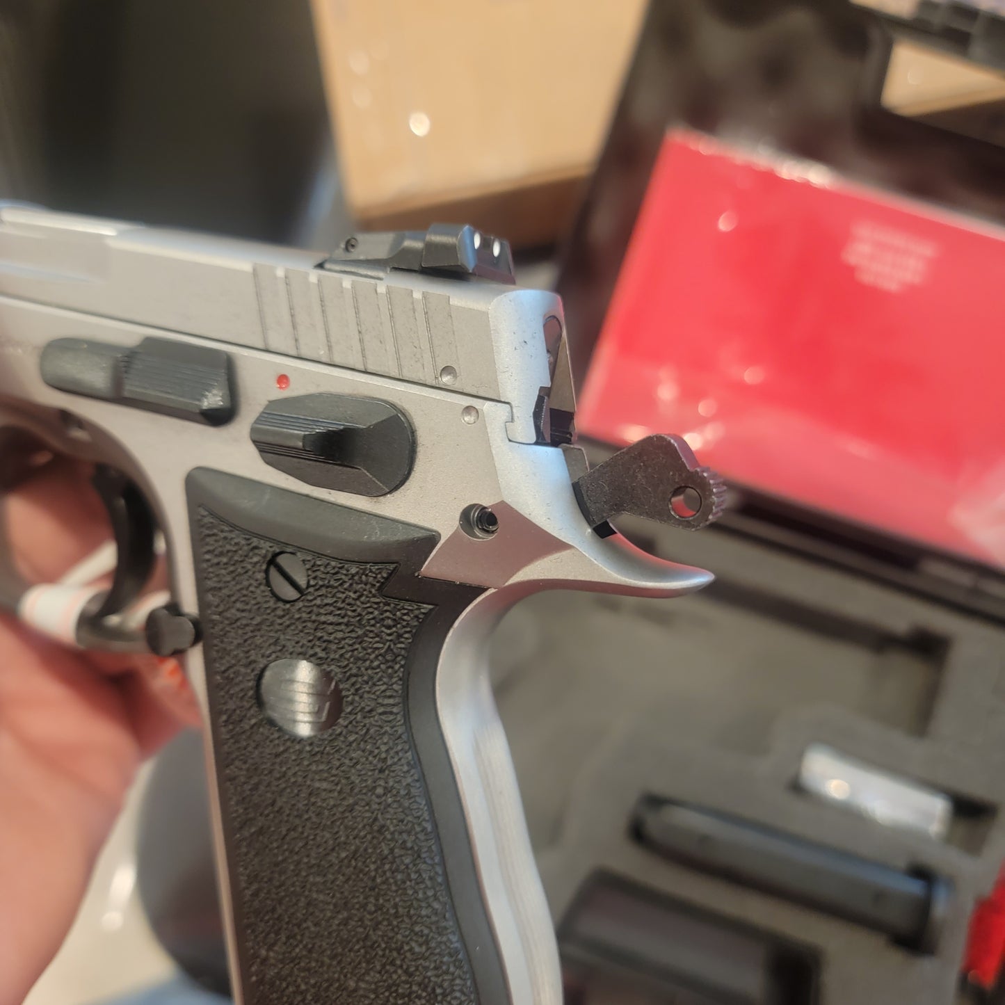 SAR USA K2 45C Compact .45 ACP Stainless K245CST Black handle