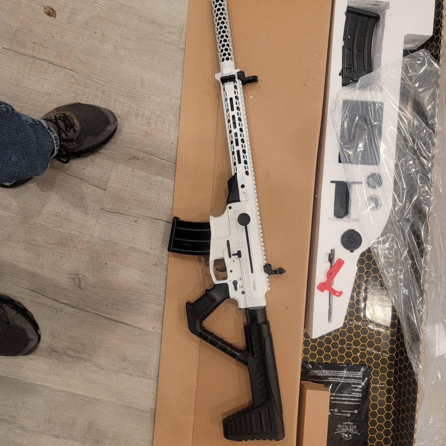 Rock Island VR80 Stormtrooper White 12Gauge 3in AR-15 SEMI AUTO shotgun