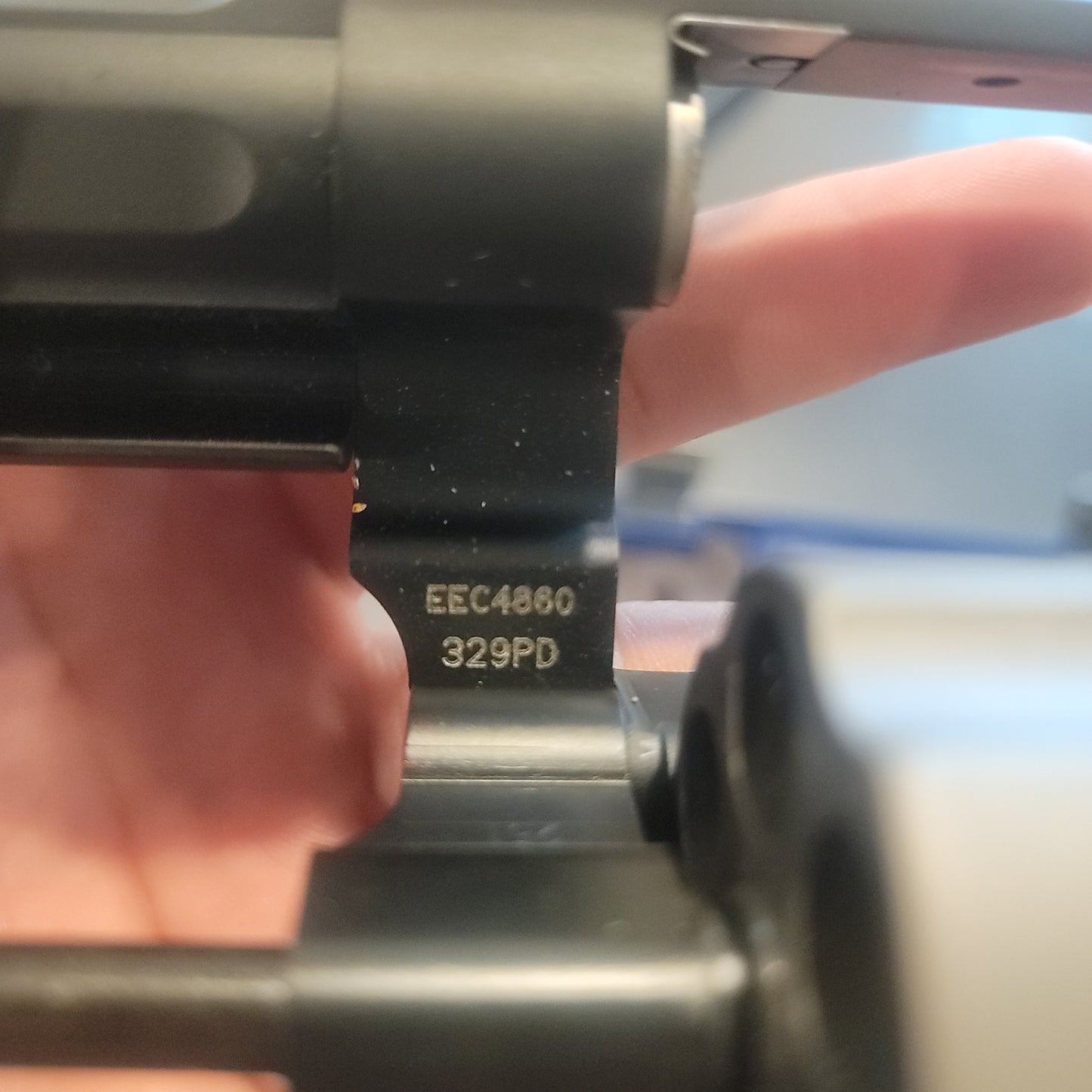 SMITH & WESSON MODEL 329PD 44 REM MAG 4.13" BLACK RED FRONT SIGHT