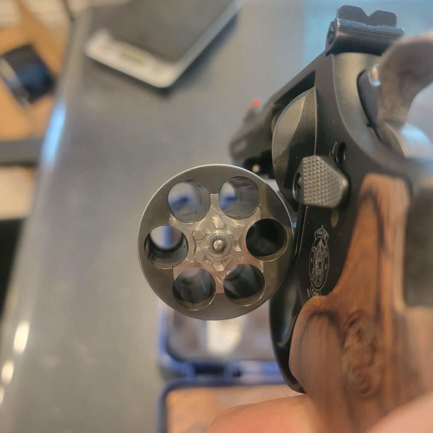 SMITH & WESSON MODEL 329PD 44 REM MAG 4.13" BLACK RED FRONT SIGHT