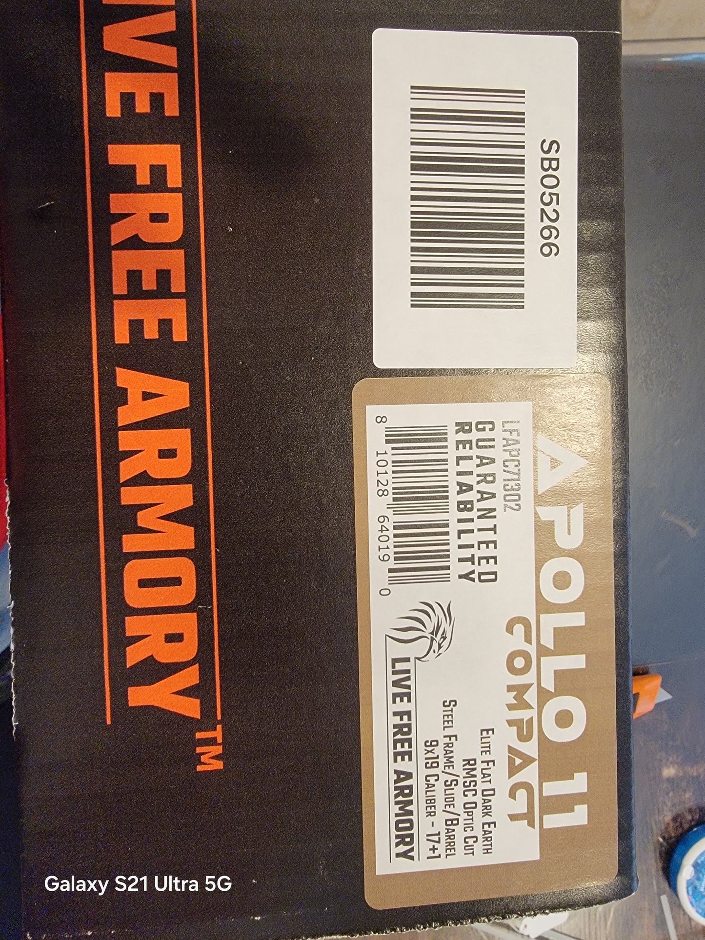 LIVE FREE ARMORY APOLLO 11 COMPACT 9MM 17RD 4.15" FDE OPTICS CUT
