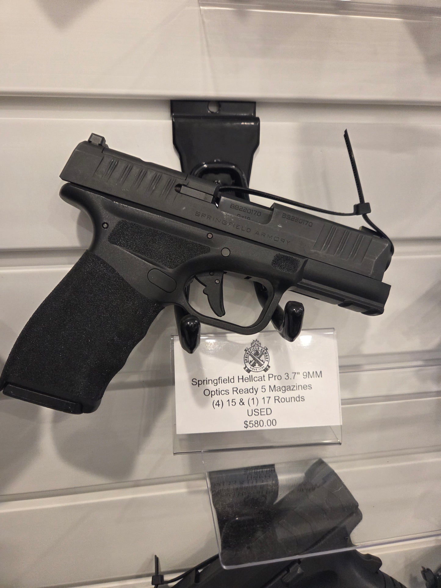 Springfield armory hellcat pro OSP 15/17 rd. 5 mags used