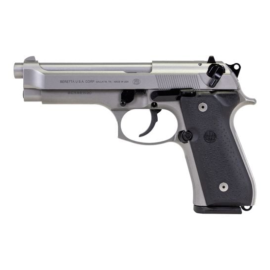 Beretta 92FS INOX 9mm 4.9" Pistol w/ (2)15rd Magazines