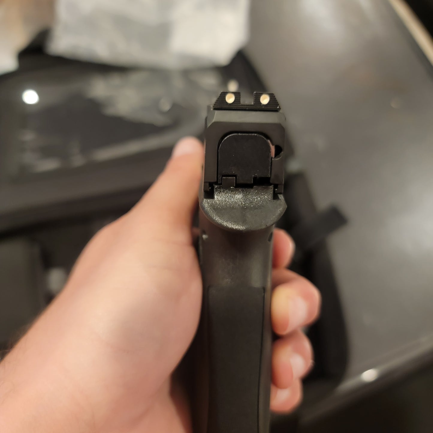 PSA DAGGER MICRO 9MM PISTOL SHIELD CUT W/ HOLOSUN 407K, BLACK 15RD