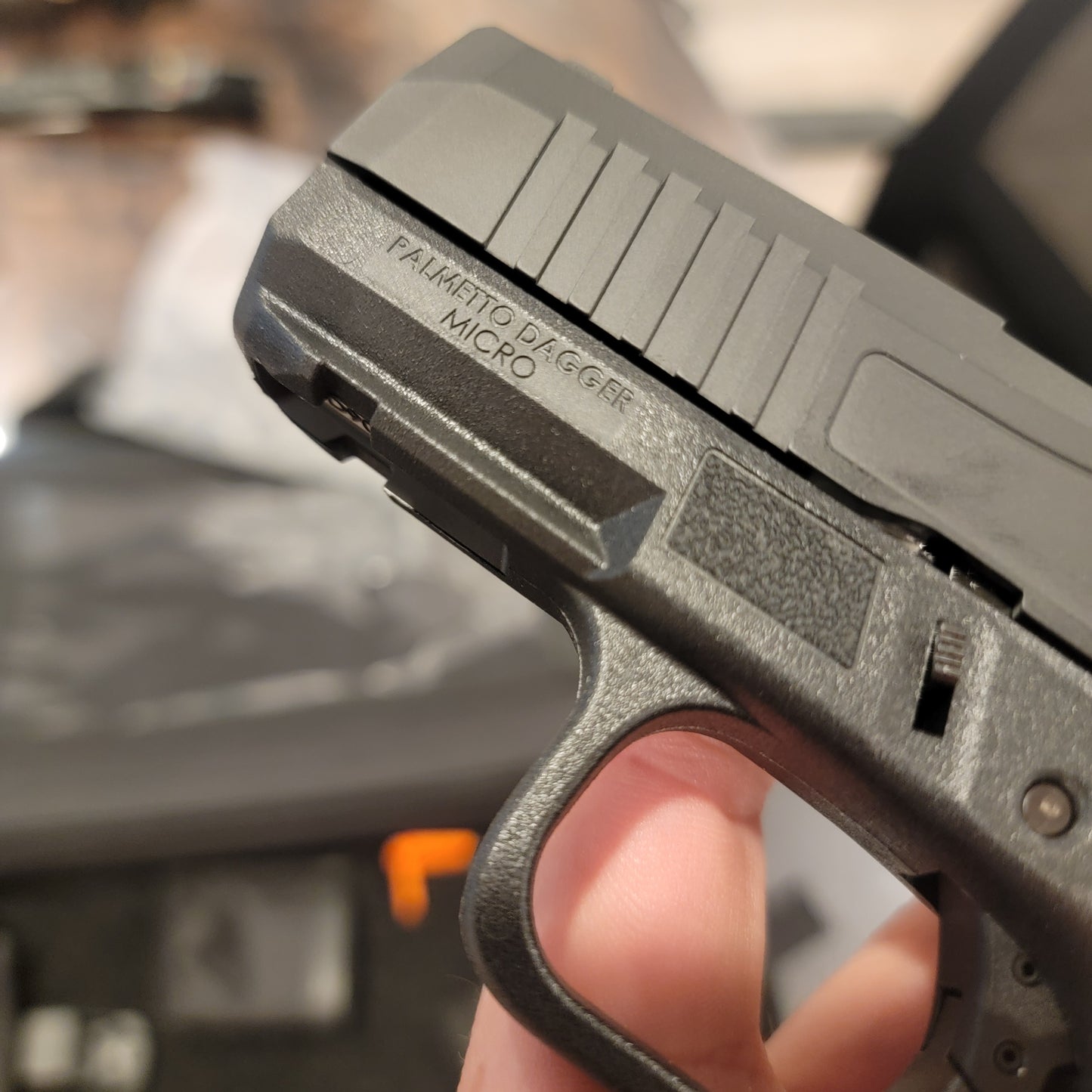 PSA DAGGER MICRO 9MM PISTOL SHIELD CUT W/ HOLOSUN 407K, BLACK 15RD
