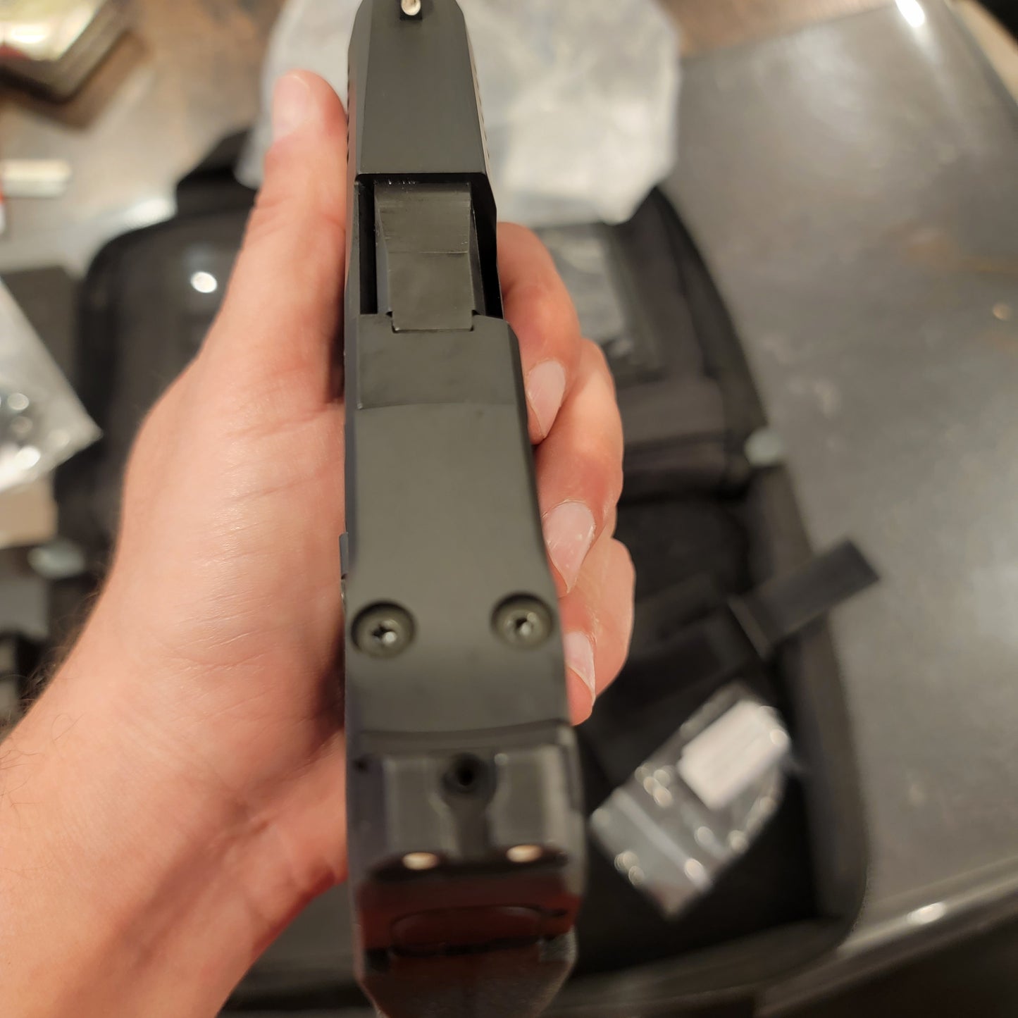 PSA DAGGER MICRO 9MM PISTOL SHIELD CUT W/ HOLOSUN 407K, BLACK 15RD
