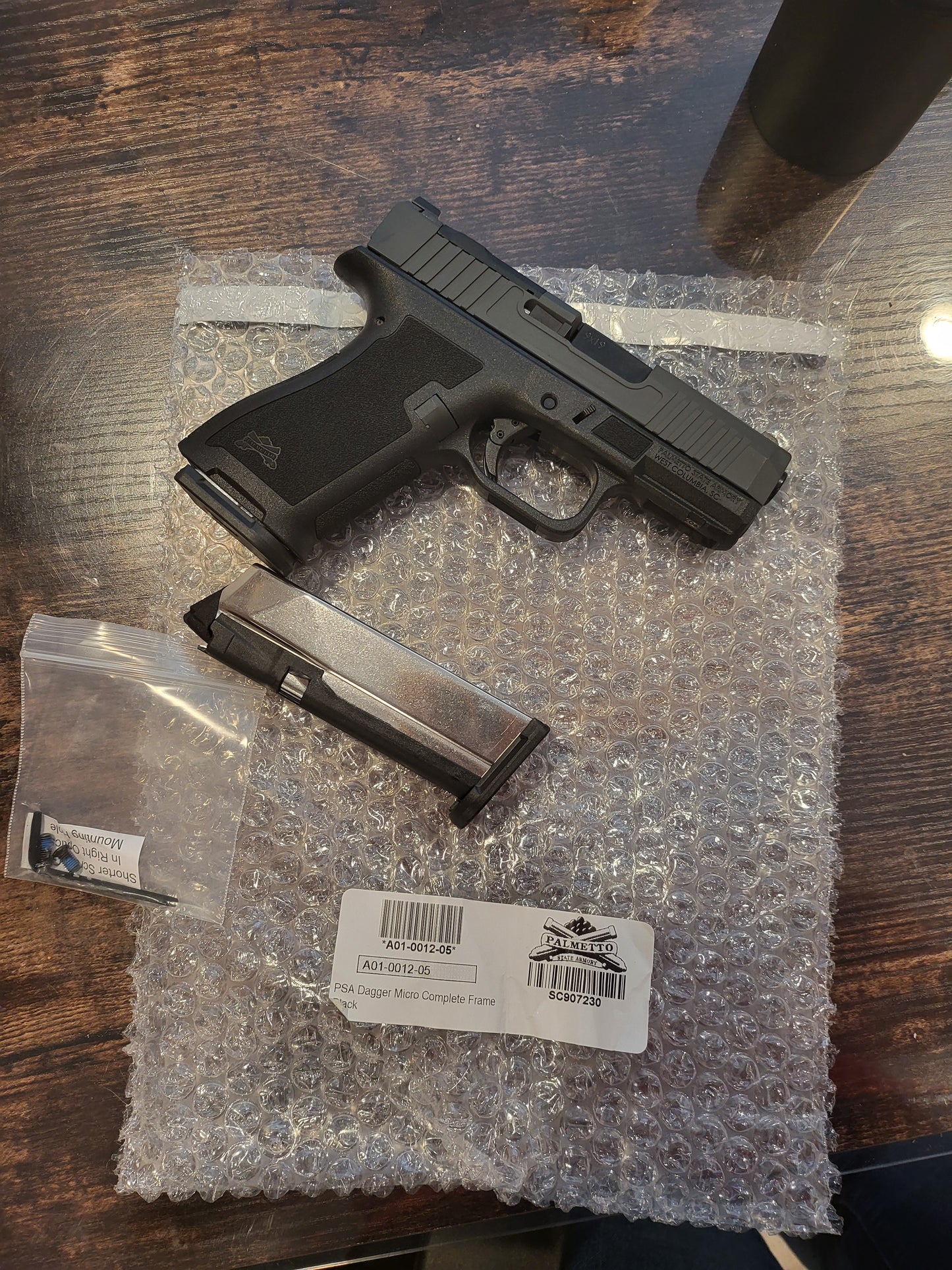 PSA Dagger Micro 9mm Pistol - Shield Cut, Gray 2X15 RD MAGS