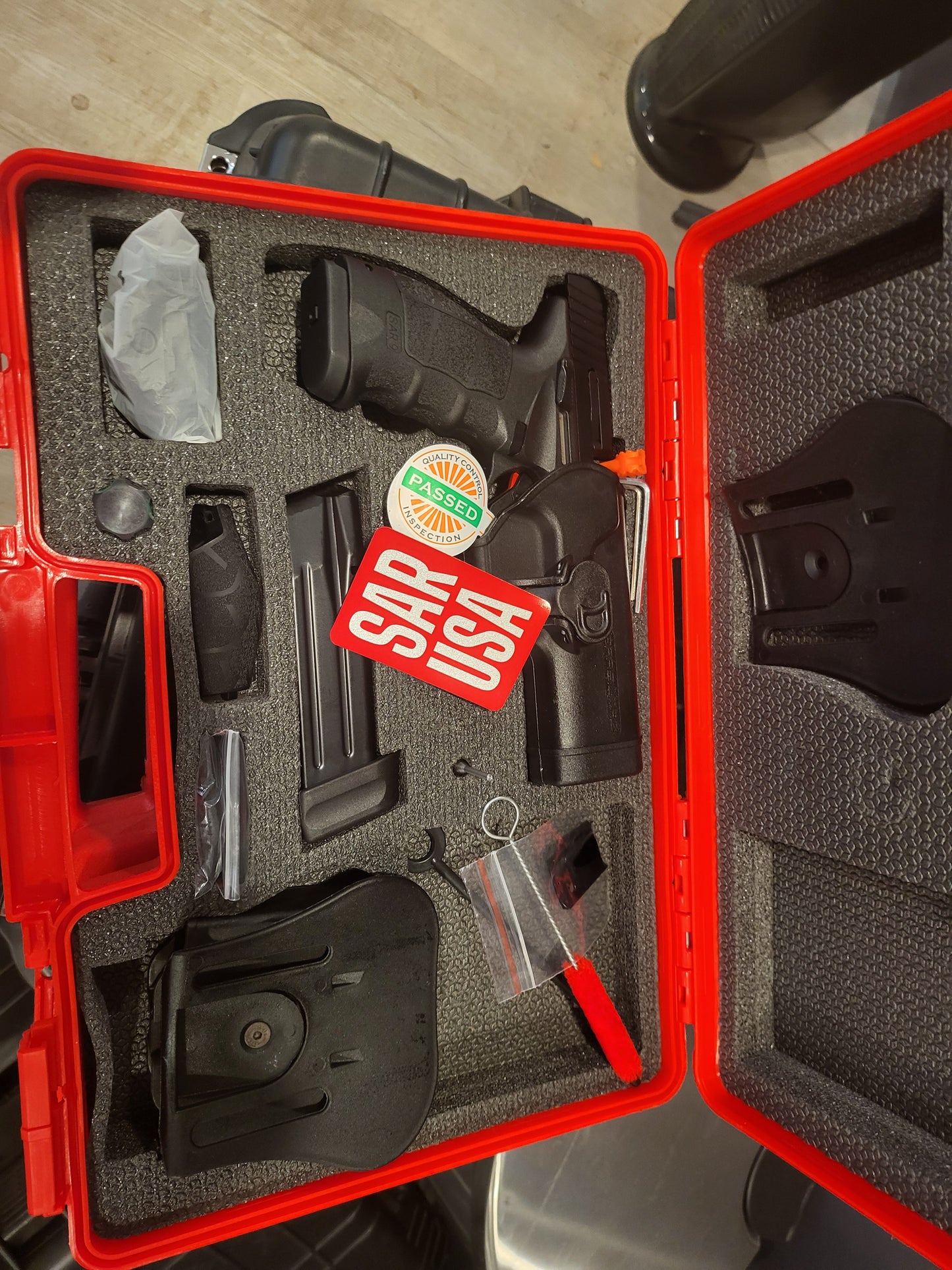 SAR SAR9 X Package 4.4" 9mm 17rd/19rd Pistol, Black