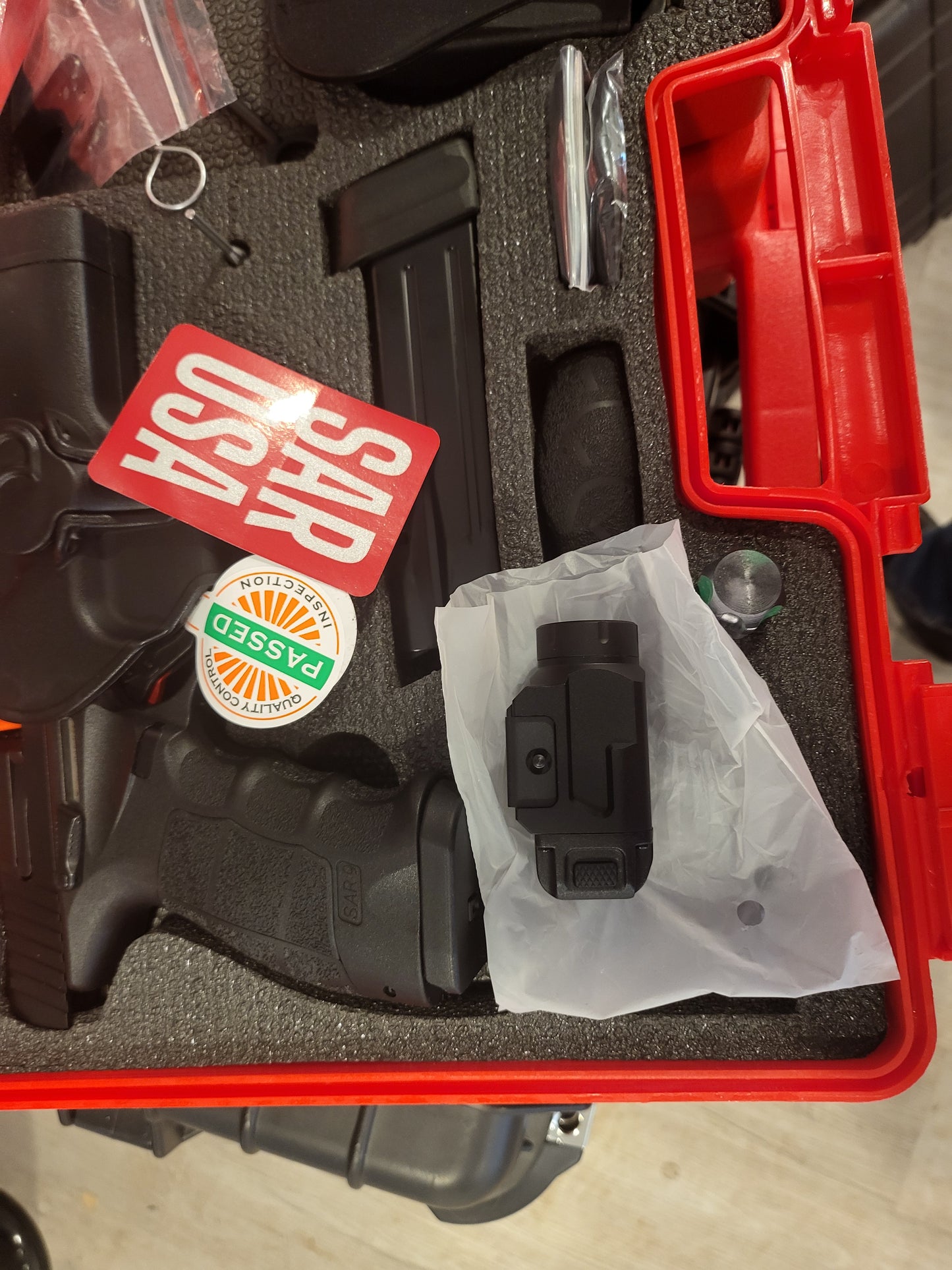 SAR SAR9 X Package 4.4" 9mm 17rd/19rd Pistol, Black