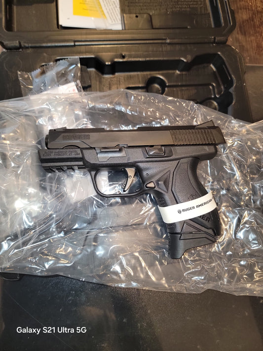 Ruger American Compact 9mm Pistol gray 12 and 17 round mags