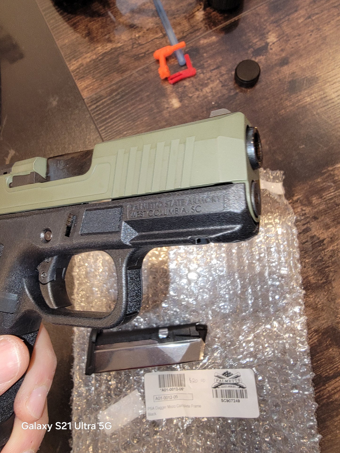 PSA Dagger Micro 9mm Pistol - Shield Cut, GREEN 2X15 ROUND MAGAZINE