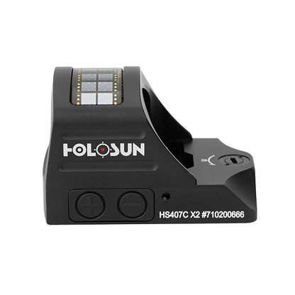 HOLOSUN HS407C X2 BLACK ANODIZED RED DOT PISTOL SIGHT