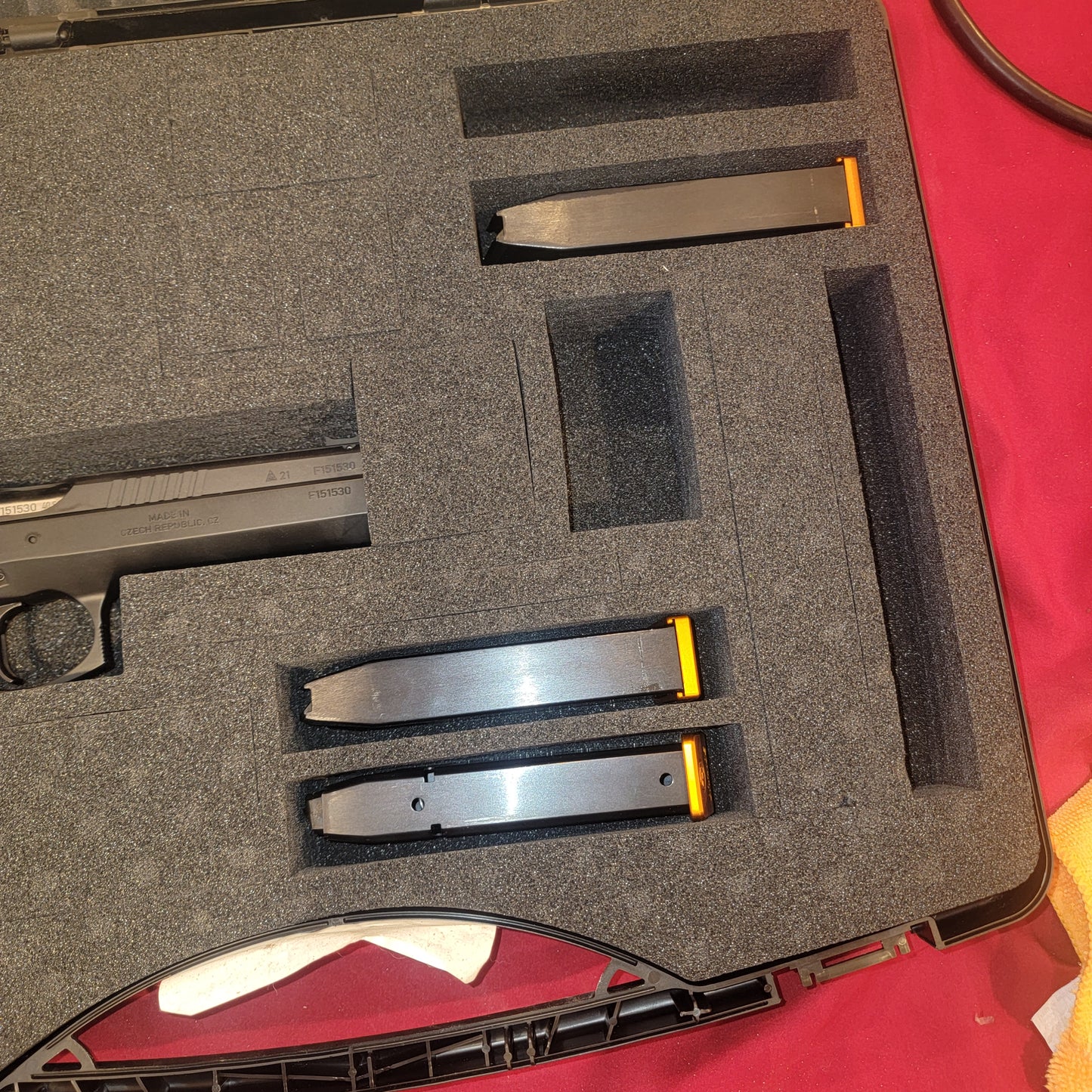 CZ USA 75 Tactical Sport Orange 40SW 5.4in Blued Pistol 2x17 Mags