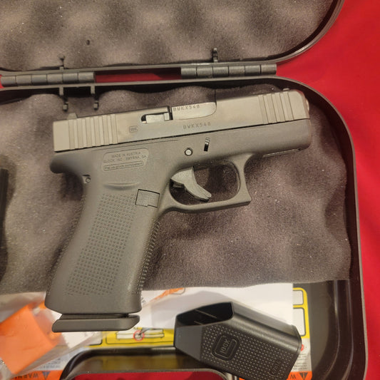 Glock 43X SUB-COMPACT 9MM 10RD 3.41" Black USA MADE
