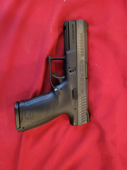 CZ P-10 C 9mm Luger 4.02in Black Pistol - 15+1 Rounds 2x15 mags