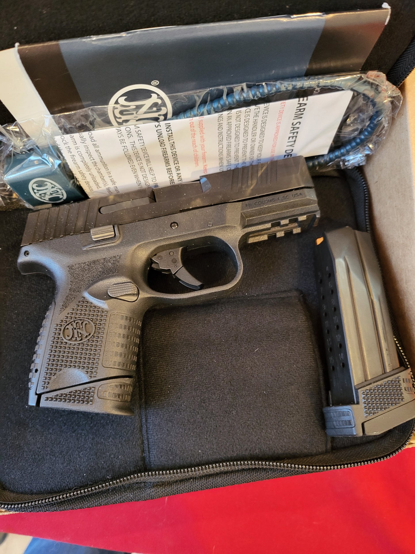 FN 509 Compact 9mm Luger Caliber Pistol with 12/15 round mags brand new