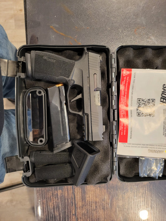 sig sauer p365 x macro comp 9mm 17 rd 3.10" optics ready