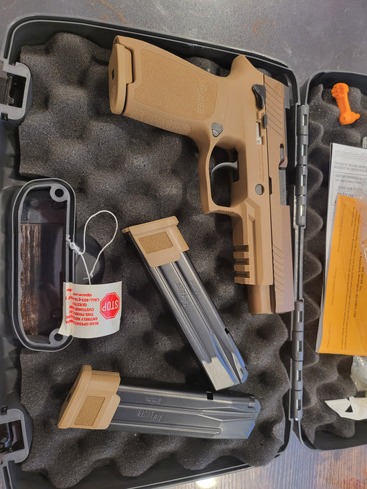 Sig Sauer P320 M17 Coyote Manual NS 9mm Full-Sized 1x17 + 2x21 no card fee