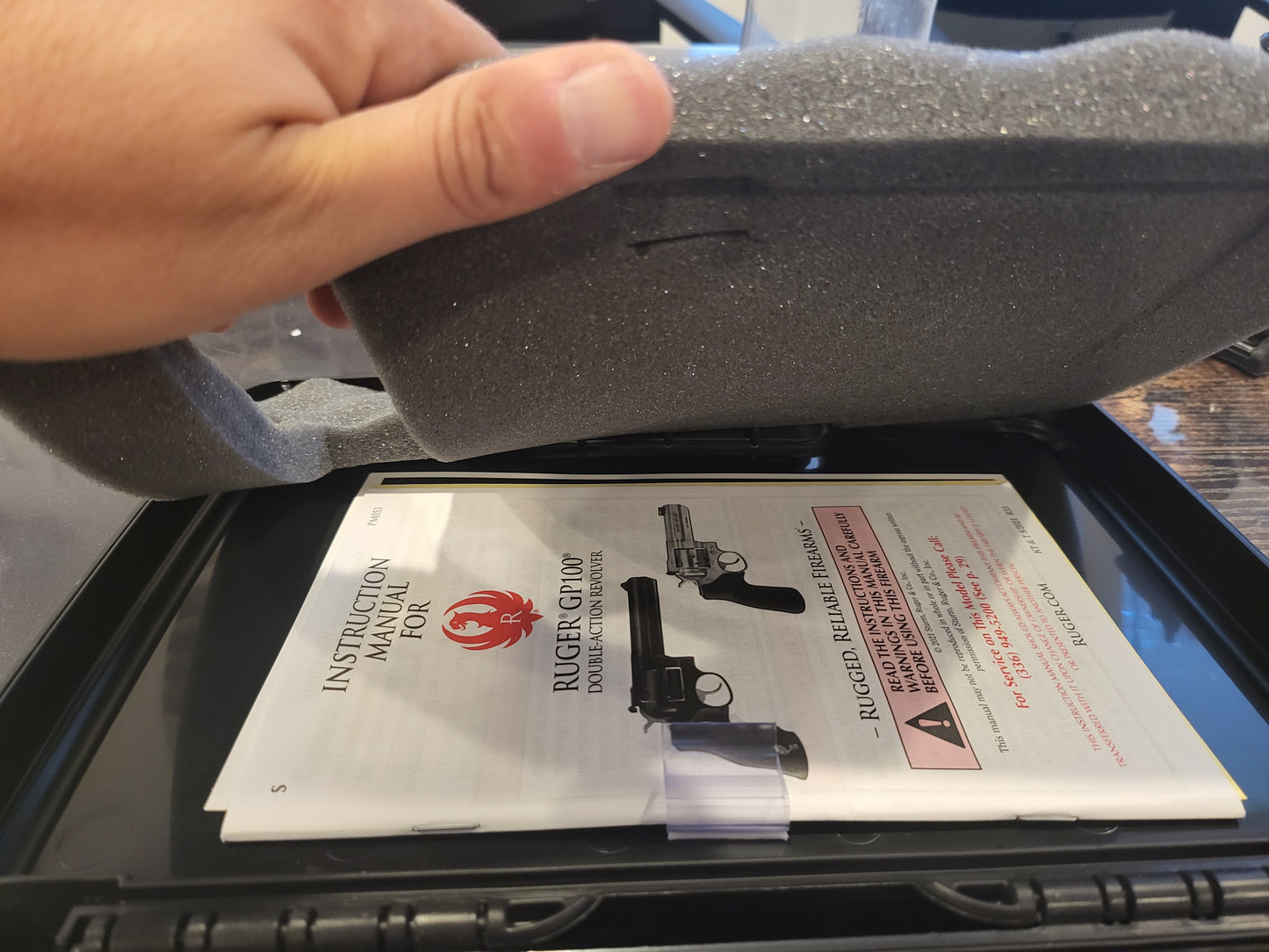 Ruger GP100 .357 Magnum Revolver 6rd 4.2"Stainless no card fee