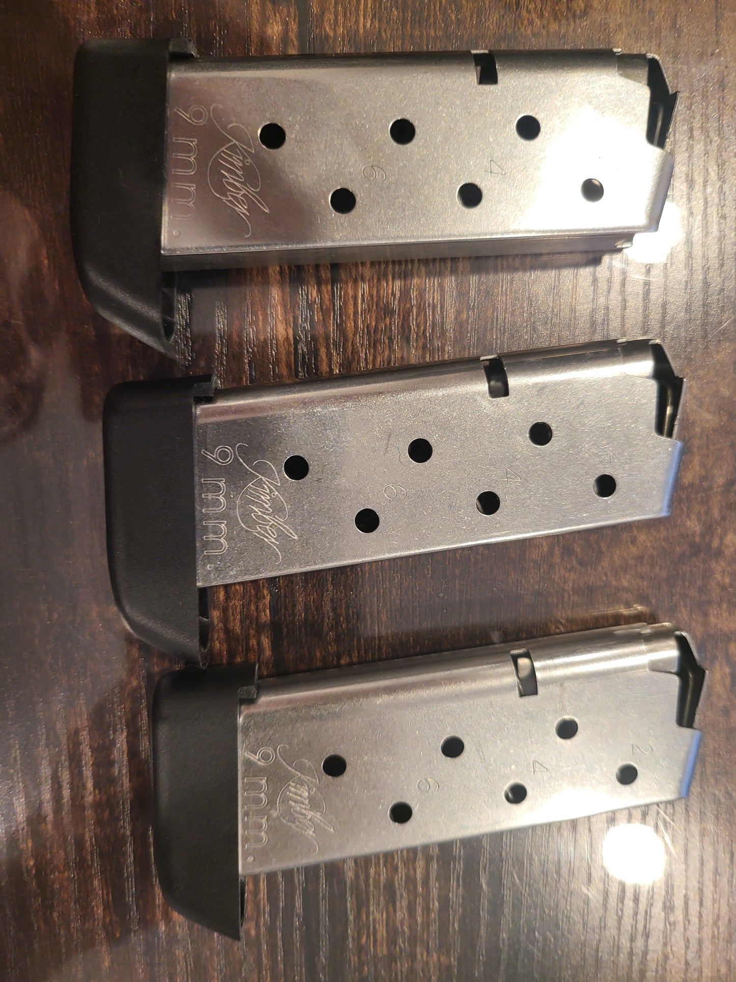 Kimber Micro 9 Stainless 9mm Pistol stainless rose wood w 3x7 round mags