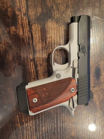 Kimber Micro 9 Stainless 9mm Pistol stainless rose wood w 3x7 round mags