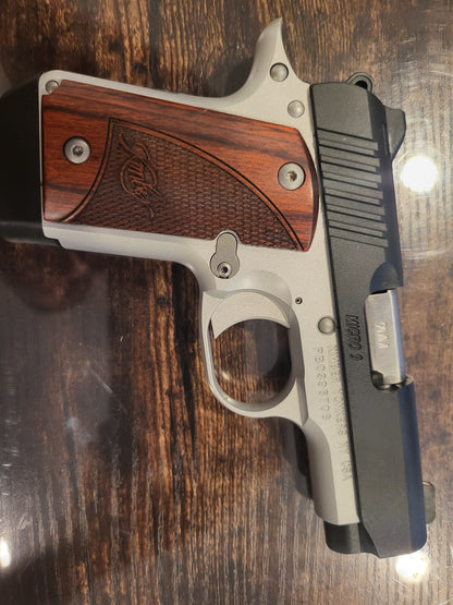 Kimber Micro 9 Stainless 9mm Pistol stainless rose wood w 3x7 round mags