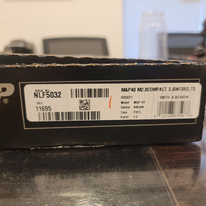 Smith & Wesson M&P40C M2.0 4 in 40 S&W Compact 13-Round Pistol no card fee