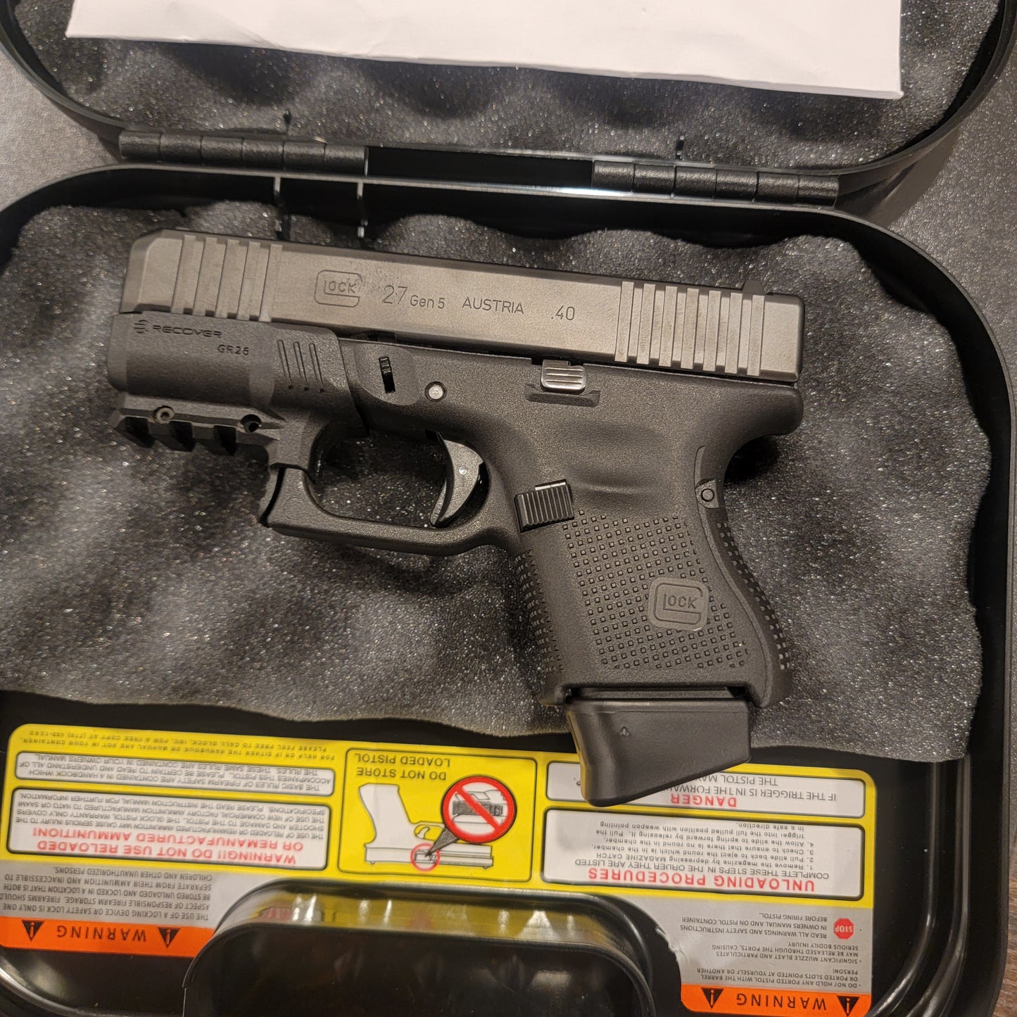 GLOCK G27 GEN5 Semiautomatic .40 S&W Centerfire Pistol 3x9 mags