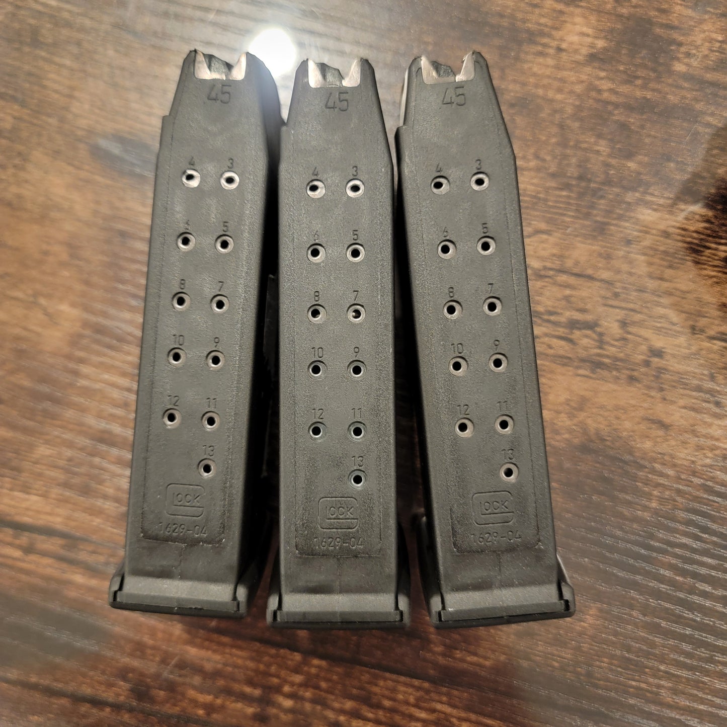 GLOCK 21 - G21 Gen4 .45 ACP has a 13+1 capacity3x13 mags