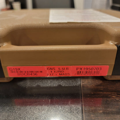 GLOCK 19 G19X Gen5 NS 9mm 17-Round Pistol 3x17 round mags