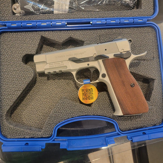 EAA GIRSAN MCP35 High power Compact 15rd 3.88" Silver Cerakote Pistol