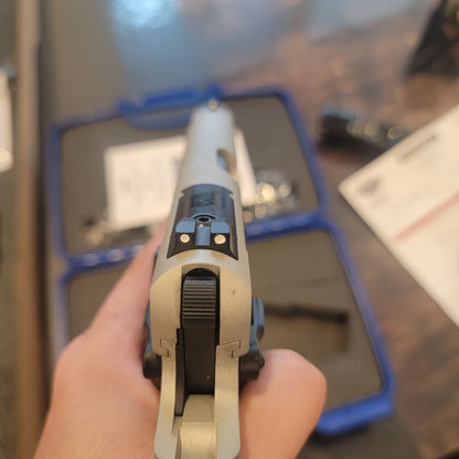 EAA GIRSAN MCP35 High power Compact 15rd 3.88" Silver Cerakote Pistol