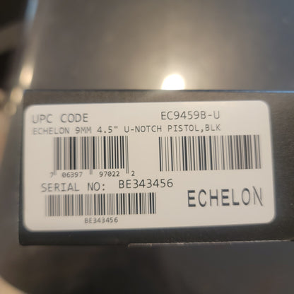 Springfield Armory Echelon 4.5" Black with FDE Grip mod 17/20rd OR