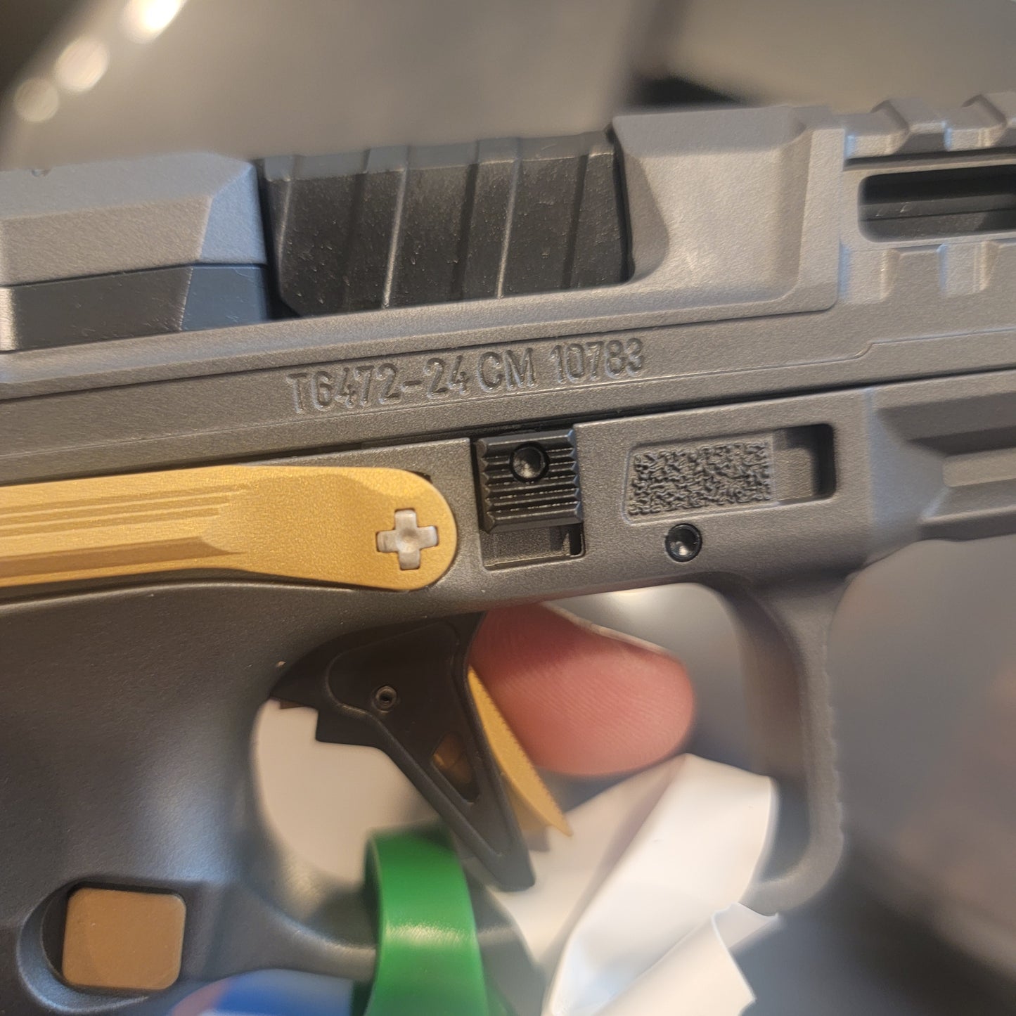 CANIK SFX RIVAL MECANIK m01 RED DOT FS 9MM 18RD 5" RIVAL GRAY GOLD ACCENTS