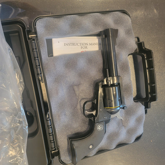 RUGER BLACKHAWK 357 MAG 6 RD 4.63" BLUED STEEL BLACK RUBBER GRIP