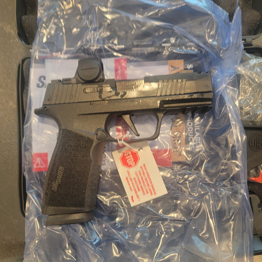 SIG SAUER P365 XMACRO W RED DOT 9MM 17RD 3.7" BLACK OPTICS READY