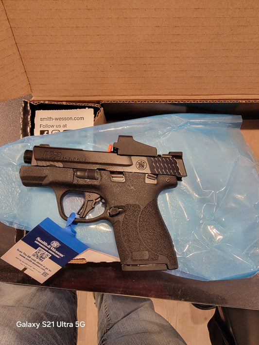 Smith Wesson M&P Shiled plus micro 9MM 15/10 Black CT RED DOT OC