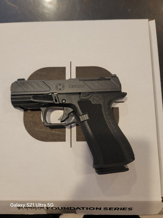 shadow systems ss-5012 cr920x FOUNDATION micro 9mm 15rd 3.41" black optics cut