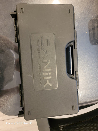 CANIK METE SFT 9MM 18/20RD 4.46" WHITE OPTICS READY
