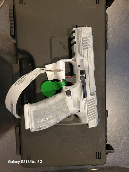 CANIK METE SFT 9MM 18/20RD 4.46" WHITE OPTICS READY