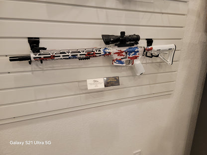 Anderson AM-15 AR 15 rifle white American Flag Patern