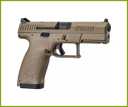 CZ P-10C COMPACT 9MM FDE 15RD 4.02" OPTICS CUT